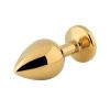 Banoch Buttplug Aurora rainbow gold Small gouden Metalen buttplug Diamant steen 3 scaled scaled