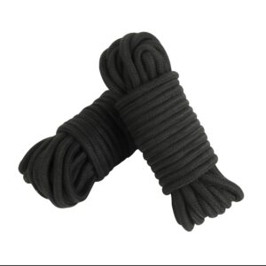 Banoch bondage touw zwart 2 x 10 meter katoen zonder kern zacht 2 scaled scaled