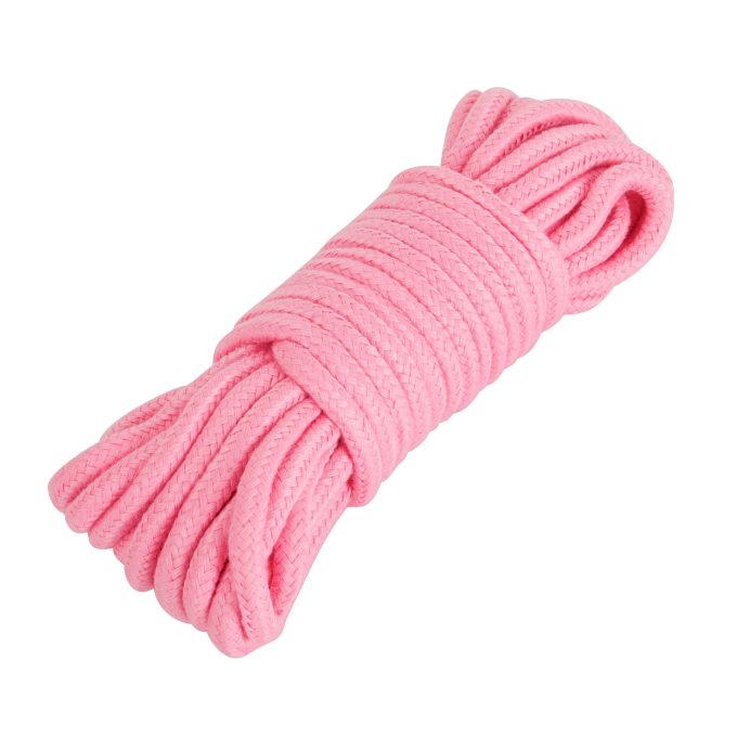 Banoch bondagetouw roze 10 meter katoen zonder kern zacht 4 scaled scaled