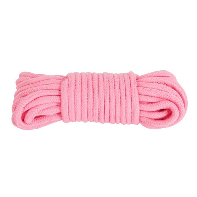 Banoch bondagetouw roze 10 meter katoen zonder kern zacht 5 scaled scaled