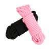 Banoch bondagetouw roze zwart 2 x 10 meter katoen zonder kern zacht 2 scaled scaled