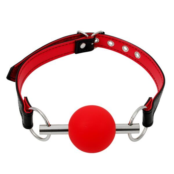 Banoch Ball gag Red Luxe Siliconen Rood 3 scaled scaled