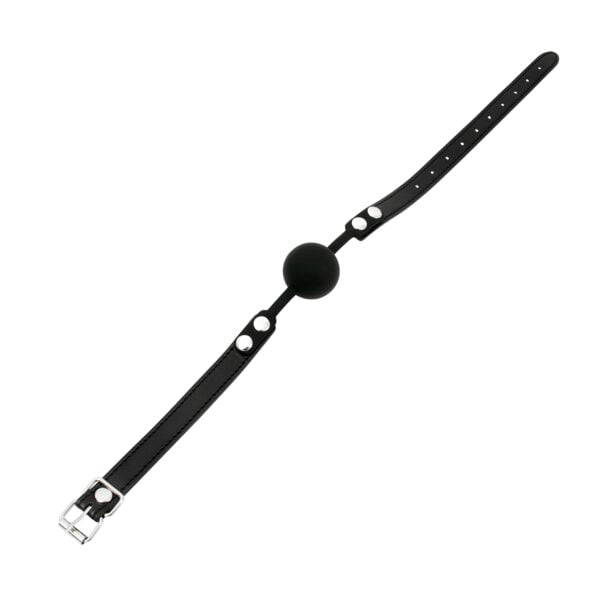 Banoch Ball gag siliconen met verstelbare band Zwart Bal ∅ 4 cm 1 scaled scaled