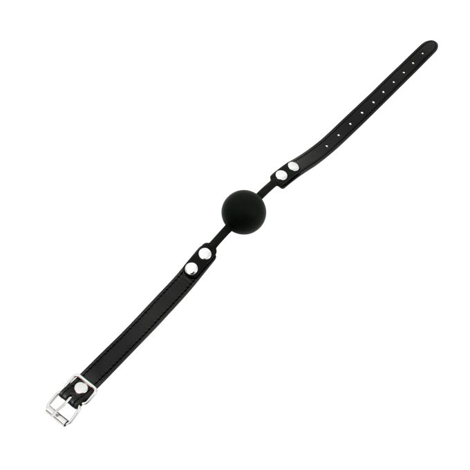 Banoch Ball gag siliconen met verstelbare band Zwart Bal ∅ 4 cm 1 scaled scaled