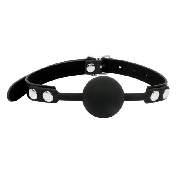 Banoch Ball gag siliconen met verstelbare band Zwart Bal ∅ 4 cm 3 scaled scaled