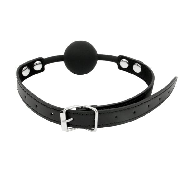 Banoch Ball gag siliconen met verstelbare band Zwart Bal ∅ 4 cm 5 scaled scaled