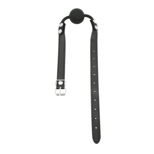 Banoch Ball gag siliconen met verstelbare band Zwart Bal ∅ 4 cm 6 scaled scaled