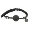 Banoch Ball gag siliconen met verstelbare band Zwart Bal ∅ 4 cm 7 scaled scaled