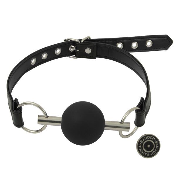 Banoch Ballgag black Luxe Siliconen Zwart bondage 7 scaled scaled