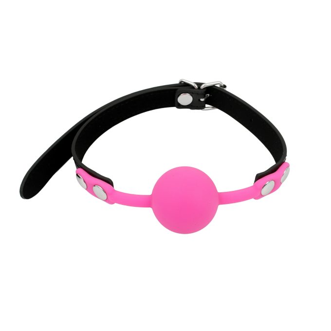 Banoch Ballgag siliconen met verstelbare band Donker Roze Bal ∅ 4 cm 1 scaled scaled