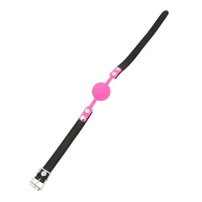 Banoch Ballgag siliconen met verstelbare band Donker Roze Bal ∅ 4 cm 5 scaled scaled