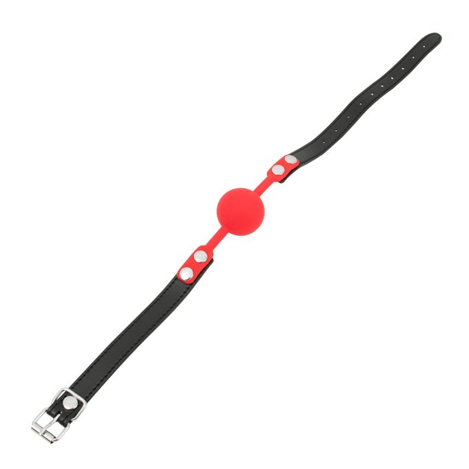 Banoch Ballgag siliconen met verstelbare band Rood Bal ∅ 4 cm 1 scaled scaled