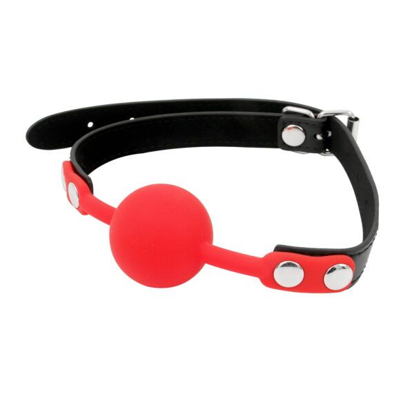 Banoch Ballgag siliconen met verstelbare band Rood Bal ∅ 4 cm 6 scaled scaled