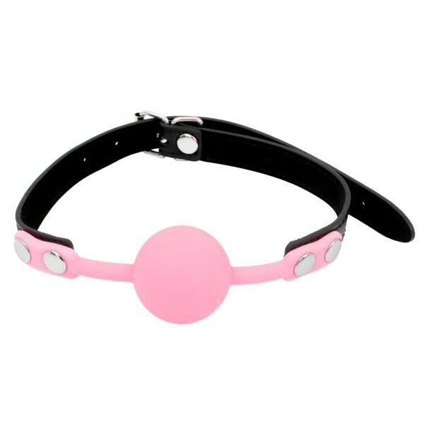 Banoch Ballgag siliconen met verstelbare band Roze Bal ∅ 4 cm bondage 3 scaled scaled