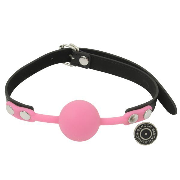 Banoch Ballgag siliconen met verstelbare band Roze Bal ∅ 4 cm bondage 7 scaled scaled