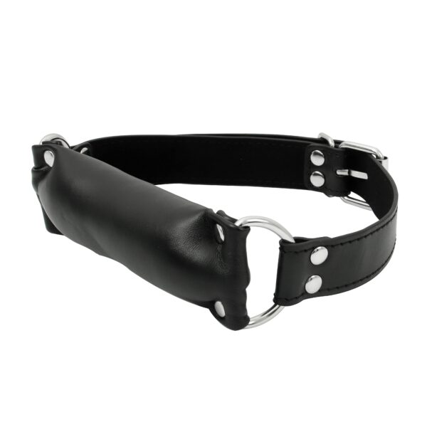 Banoch Bit gag soft straight black bitgag van imitatieleer zwart bdsm 3 scaled scaled