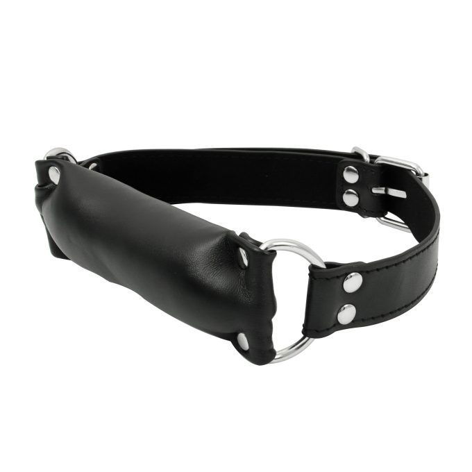 Banoch Bit gag soft straight black bitgag van imitatieleer zwart bdsm 3 scaled scaled