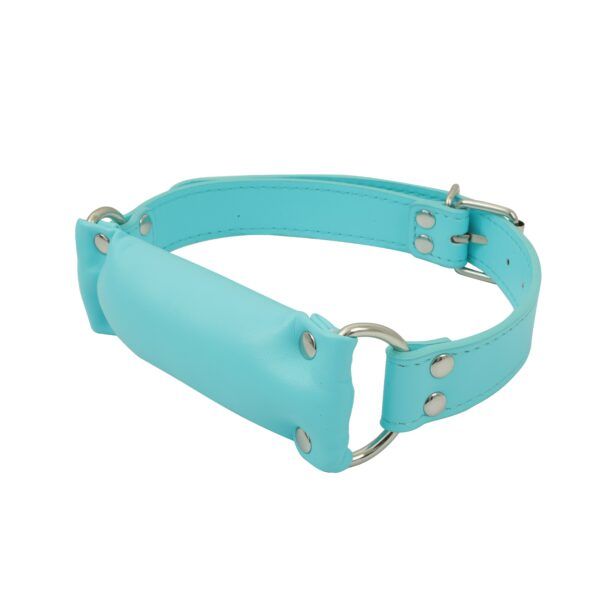 Banoch Bit gag soft straight blue bitgag van imitatieleer blauw 5 scaled scaled