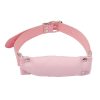 Banoch Bit gag soft straight pink bitgag van imitatieleer roze 3 scaled scaled