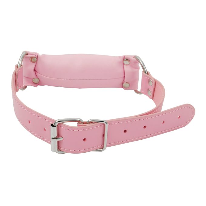 Banoch Bit gag soft straight pink bitgag van imitatieleer roze 7 scaled scaled