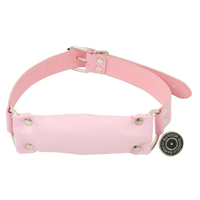 Banoch Bit gag soft straight pink bitgag van imitatieleer roze 8 scaled scaled