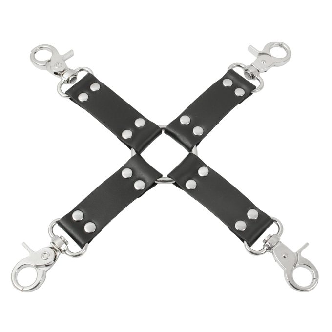 Banoch Black hogtie with clips Zwarte hogtie met haken bondage 2 scaled scaled