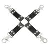Banoch Black hogtie with clips Zwarte hogtie met haken bondage 3 scaled scaled