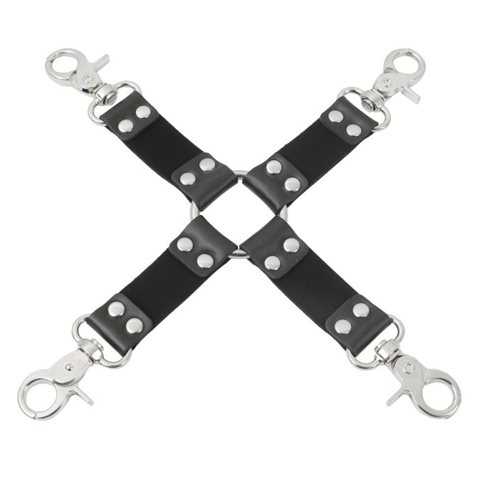 Banoch Black hogtie with clips Zwarte hogtie met haken bondage 3 scaled scaled