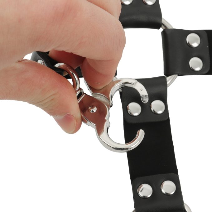 Banoch Black hogtie with clips Zwarte hogtie met haken bondage 4 scaled scaled