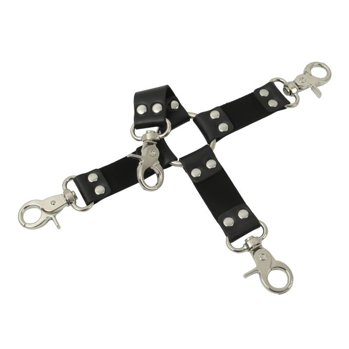 Banoch Black hogtie with clips Zwarte hogtie met haken bondage 5 scaled scaled