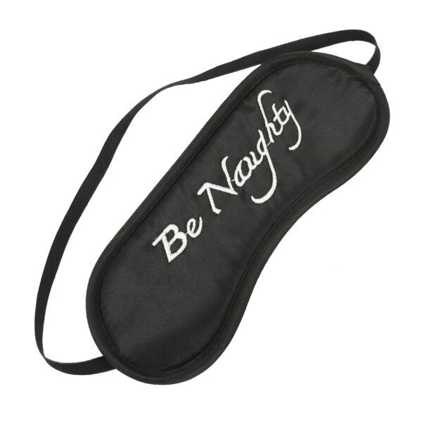 Banoch Bondage Naughty Black zwarte pluche handboeien blinddoek en streel veren 4 scaled scaled