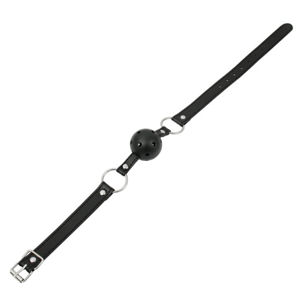 Banoch Breathable ball gag open zwart zwart verstelbare riem bdsm 1 scaled scaled