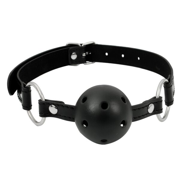 Banoch Breathable ball gag open zwart zwart verstelbare riem bdsm 4 scaled scaled