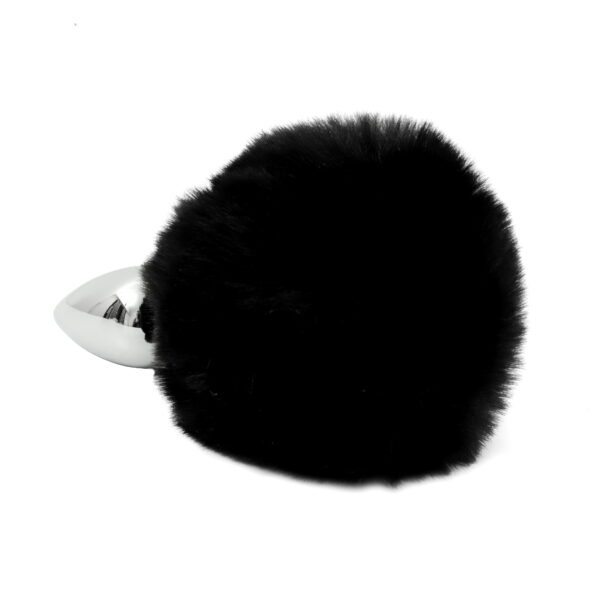 Banoch Buttplug Lepus Black Konijnen staart Metaal Zwart 3 scaled scaled