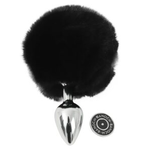 Banoch Buttplug Lepus Black Konijnen staart Metaal Zwart 5 scaled scaled
