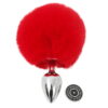 Banoch Buttplug Lepus Red Konijnen staart Metaal Rood 6 scaled scaled