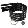 Banoch Collar Leash Flamboyante Black zwarte pu leren halsband met riem bdsm 9 scaled scaled