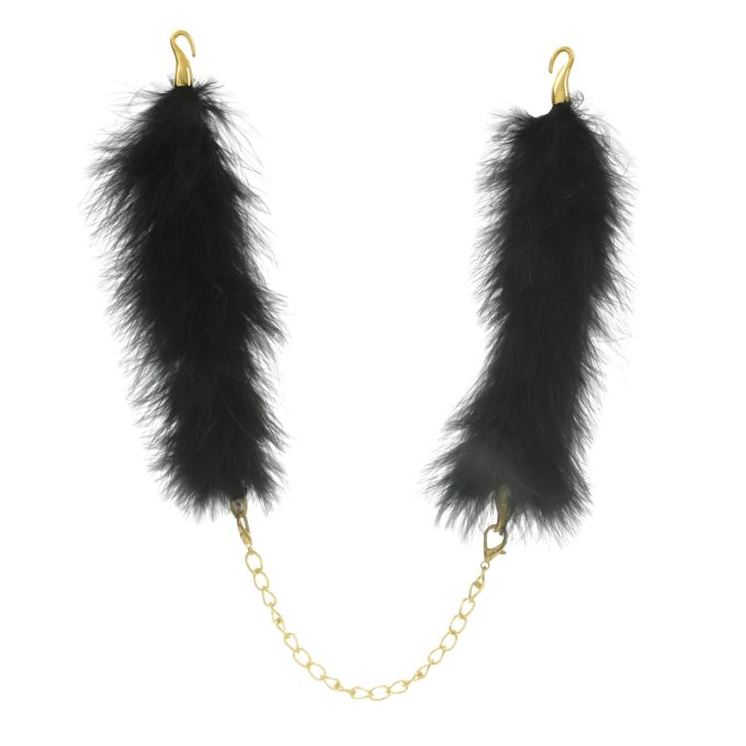 Banoch Feather Cuffs Handboeien goud met veertjes bondage light 1 scaled scaled