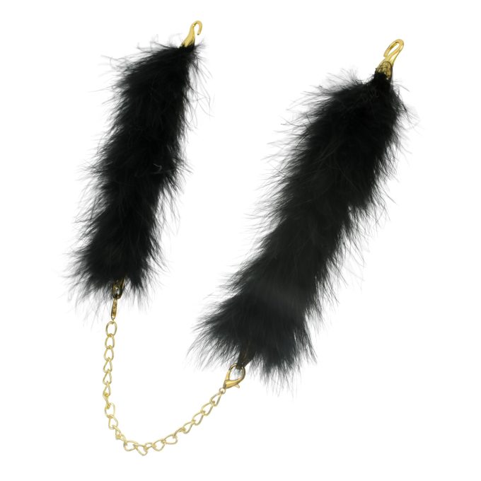 Banoch Feather Cuffs Handboeien goud met veertjes bondage light 2 scaled scaled