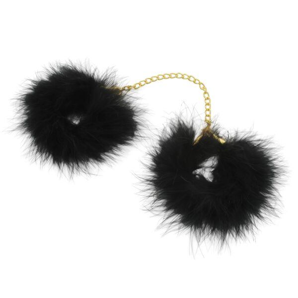 Banoch Feather Cuffs Handboeien goud met veertjes bondage light 3 scaled scaled