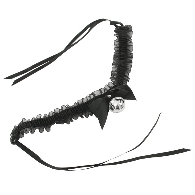 Banoch Lace collar bell halsband kant met zilveren bel choker 1 scaled scaled
