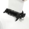 Banoch Lace collar bell halsband kant met zilveren bel choker 6 scaled scaled