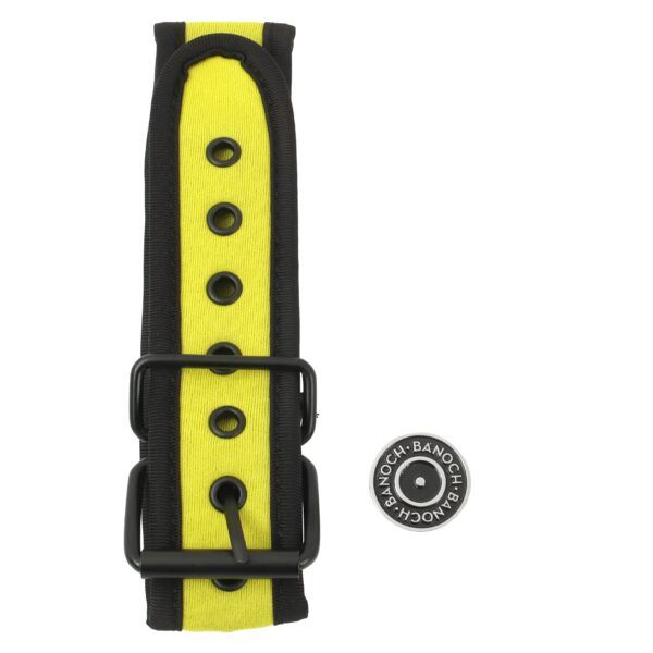 Banoch Lindo Collar Amorillo Neoprene halsband geel neopreen puppy play 6 scaled scaled