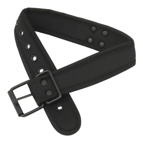 Banoch Lindo Collar Black mesh Neoprene halsband zwart mesh neopreen puppy play 1 scaled scaled