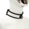 Banoch Lindo Collar Blanco Neoprene halsband wit neopreen puppy play 3 scaled scaled