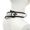 Banoch Lindo Collar Blanco Neoprene halsband wit neopreen puppy play 4 scaled scaled