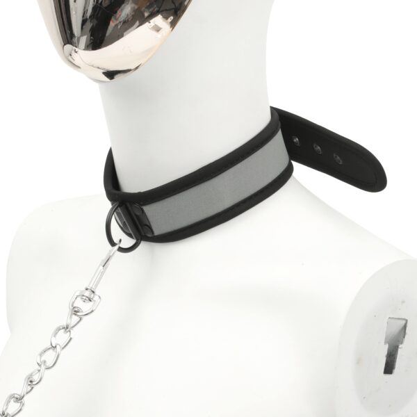 Banoch Lindo Collar Gris Neoprene halsband grijs neopreen puppy play 5 scaled scaled