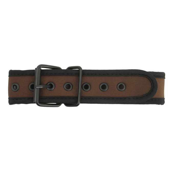 Banoch Lindo Collar Marron Neoprene halsband bruin neopreen puppy play 2 scaled scaled