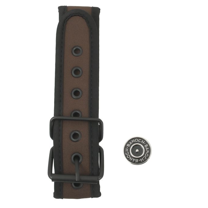 Banoch Lindo Collar Marron Neoprene halsband bruin neopreen puppy play 6 scaled scaled