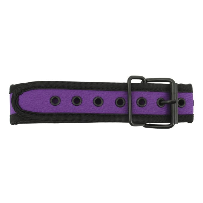 Banoch Lindo Collar Morado Neoprene halsband paars neopreen puppy play 2 scaled scaled